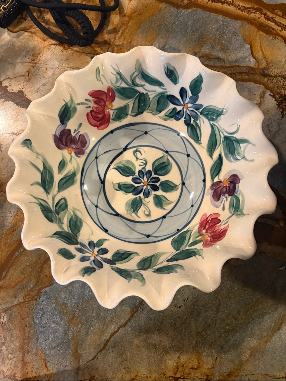 Signed 2005 Gail Pittman 12 1/2” Large Bowl